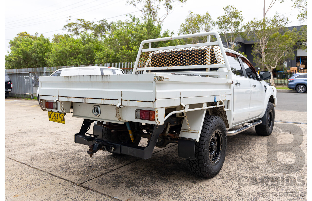 3/2012 Ford Ranger XLT 3.2 (4x4) PX Dual Cab Chassis Cool White Turbo Diesel 3.2L