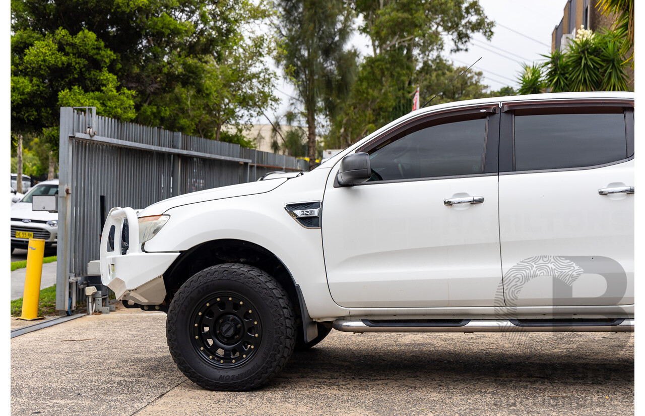 3/2012 Ford Ranger XLT 3.2 (4x4) PX Dual Cab Chassis Cool White Turbo Diesel 3.2L