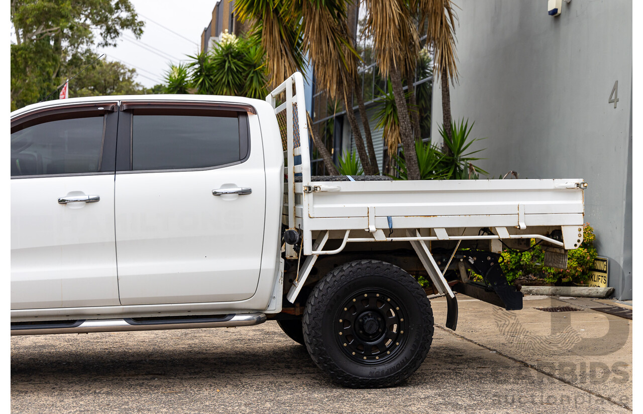 3/2012 Ford Ranger XLT 3.2 (4x4) PX Dual Cab Chassis Cool White Turbo Diesel 3.2L