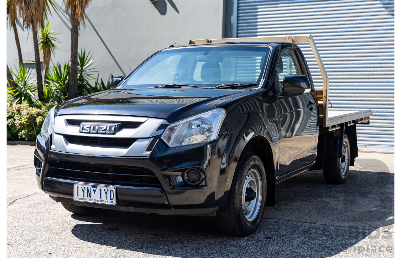 07/2019 Isuzu D-Max SX Low-Ride 4x2 (RWD) TF MY19 C/Chas Cosmic Black Pearl Turbo Diesel 3.0L