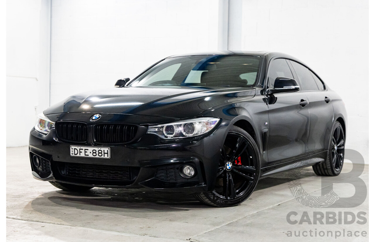 04/2016 BMW 428i Gran Coupe M Sport (RWD) F36 MY16.5 5D Coupe Black Sapphire Metallic Turbo 2.0L