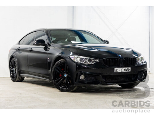 04/2016 BMW 428i Gran Coupe M Sport (RWD) F36 MY16.5 5D Coupe Black Sapphire Metallic Turbo 2.0L