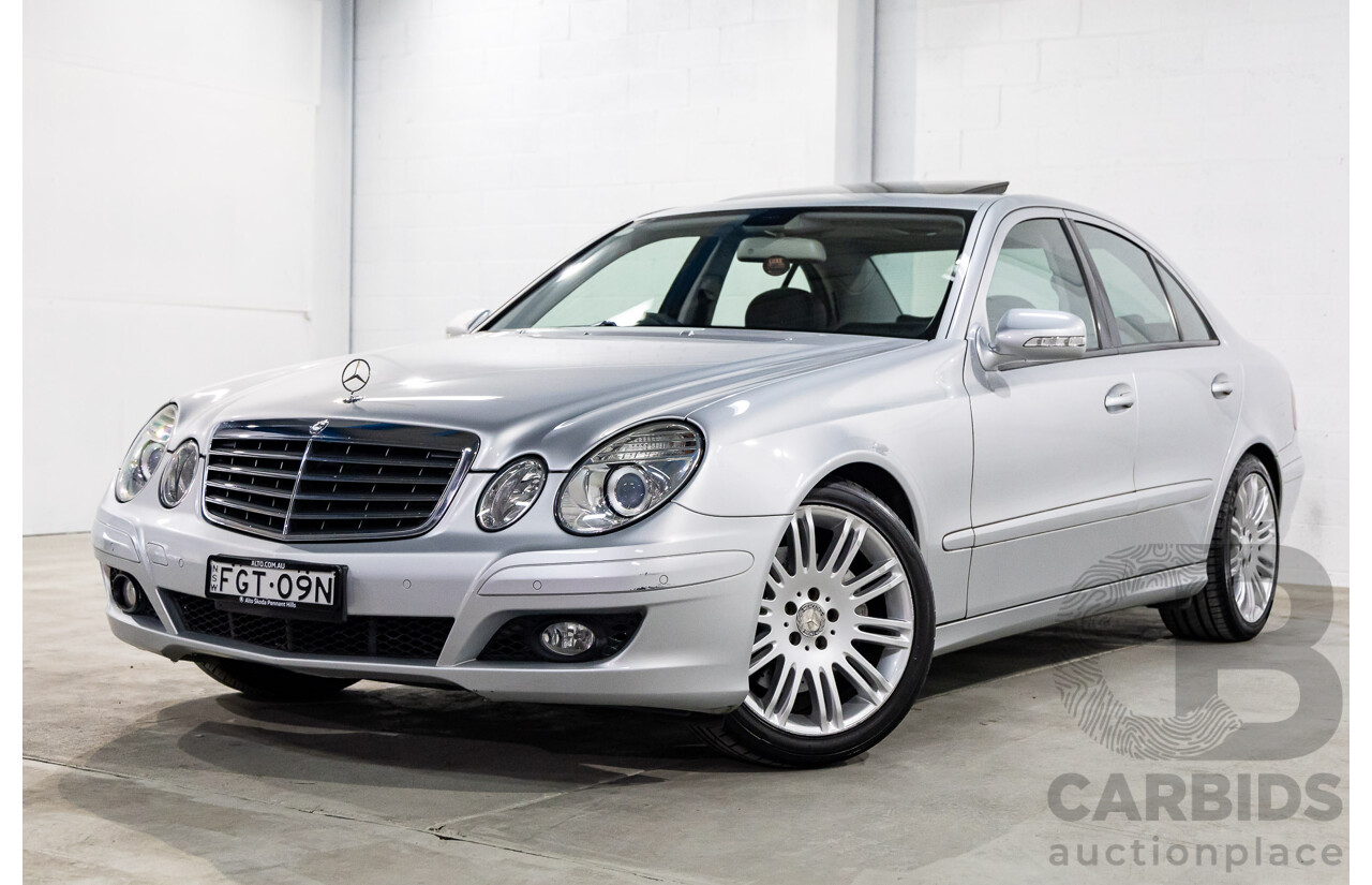 6/2008 Mercedes-Benz E280 Elegance 211 MY07.5 4d Sedan Iridium Silver Metallic V6 3.0L