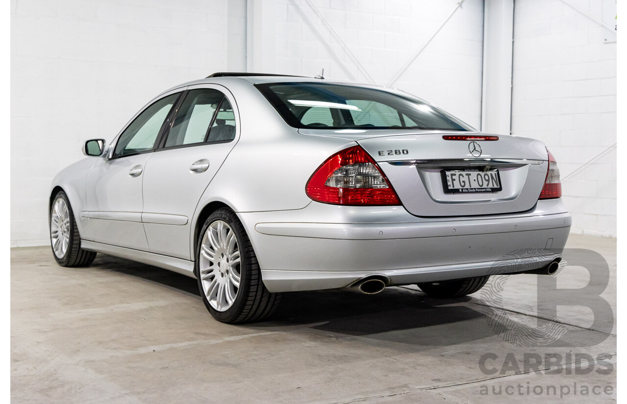 6/2008 Mercedes-Benz E280 Elegance 211 MY07.5 4d Sedan Iridium Silver Metallic V6 3.0L