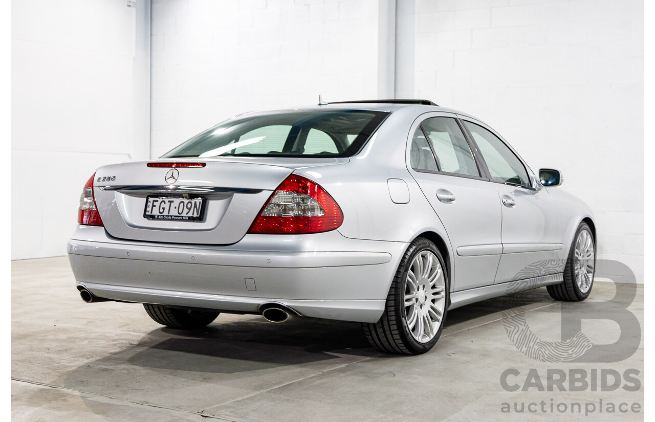 6/2008 Mercedes-Benz E280 Elegance 211 MY07.5 4d Sedan Iridium Silver Metallic V6 3.0L