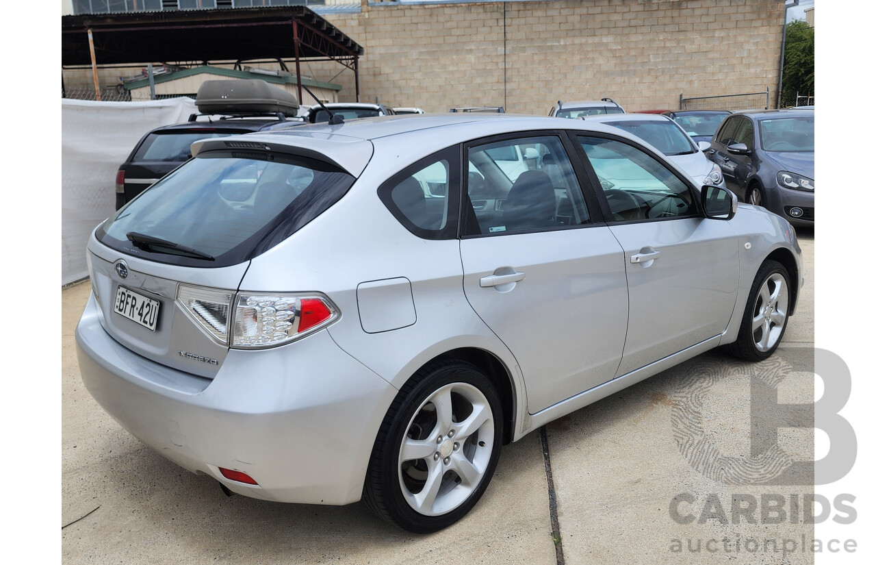 4/2008 Subaru Impreza R (awd) MY08 5d Hatchback Silver Or Chrome 2.0L