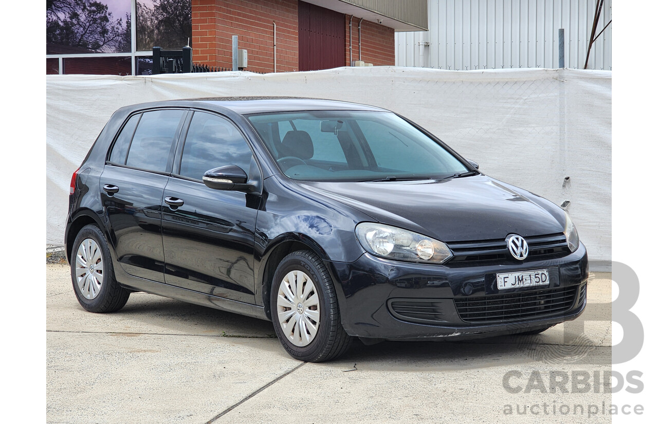 4/2011 Volkswagen Golf 77 TSI 1K MY11 5d Hatchback Black 1.2L