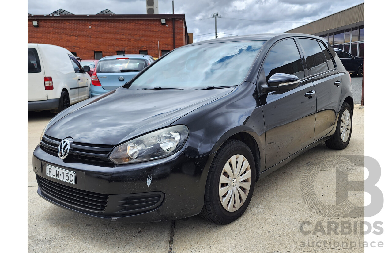 4/2011 Volkswagen Golf 77 TSI 1K MY11 5d Hatchback Black 1.2L