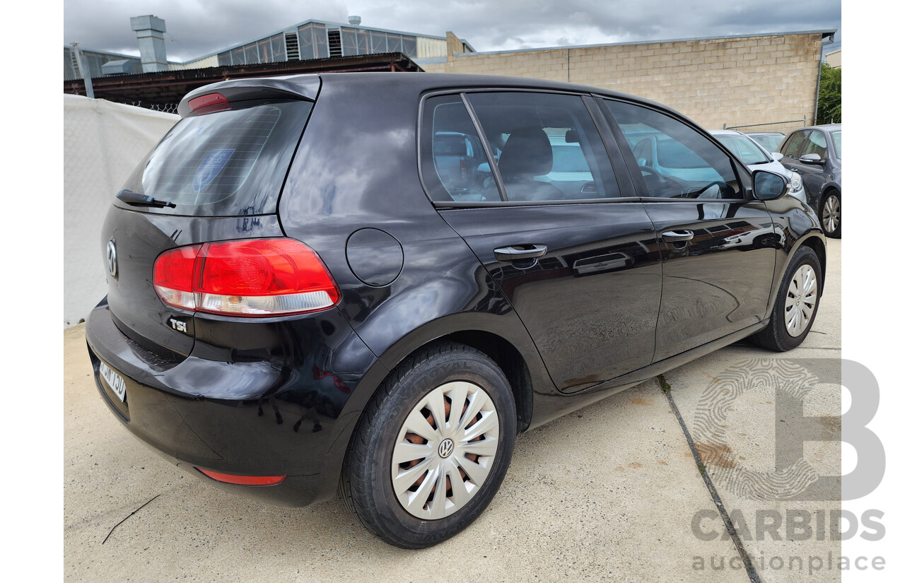 4/2011 Volkswagen Golf 77 TSI 1K MY11 5d Hatchback Black 1.2L