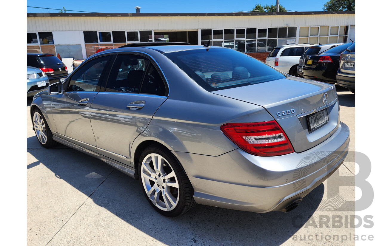 11/2013 Mercedes-Benz C250 Avantgarde BE W204 MY13 4d Sedan Silver 1.8L