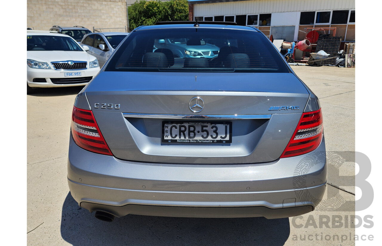 11/2013 Mercedes-Benz C250 Avantgarde BE W204 MY13 4d Sedan Silver 1.8L