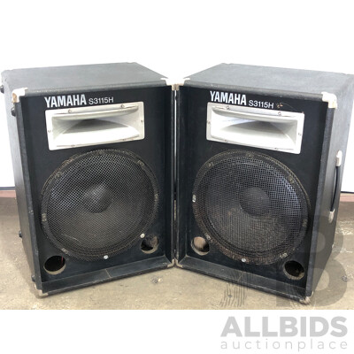 Pair of Yamaha 100 Watt Loudspeaker System Speakers