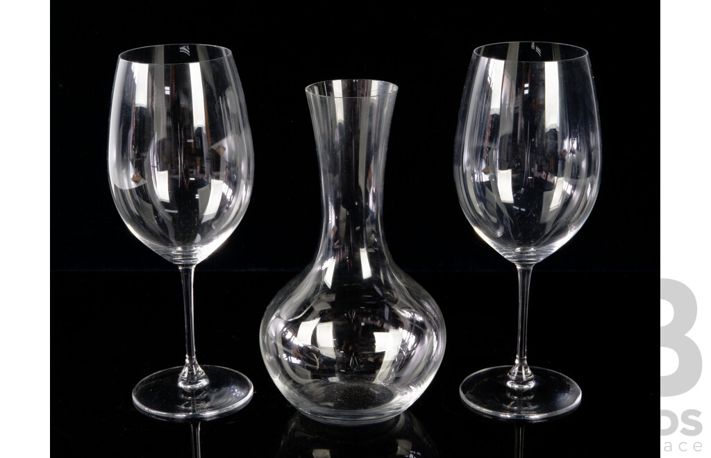 Pair Riedel Sommelier Bordeaux Grand Cru Glasses with Riedel Carafe