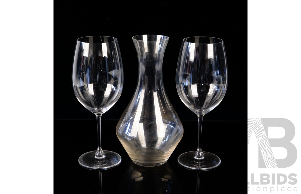 Pair Riedel Sommelier Bordeaux Grand Cru Glasses with Riedel Carafe