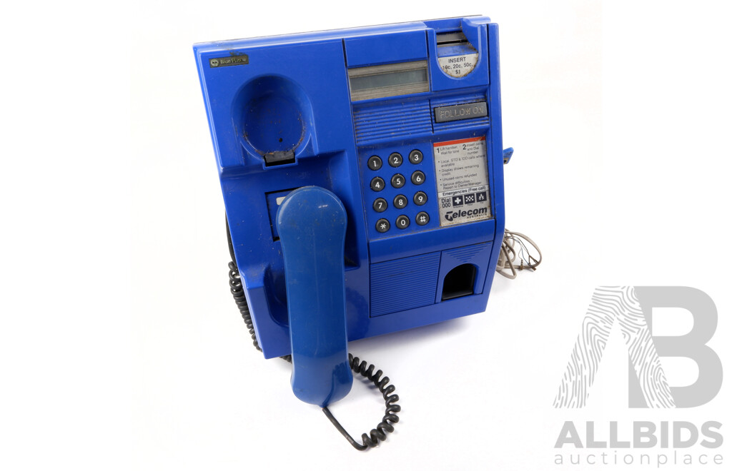 Telecom Australia Blue Public Pay Phone