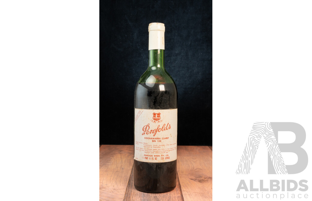 Penfolds Coonawarra Bin 128 Claret Vintage 1970