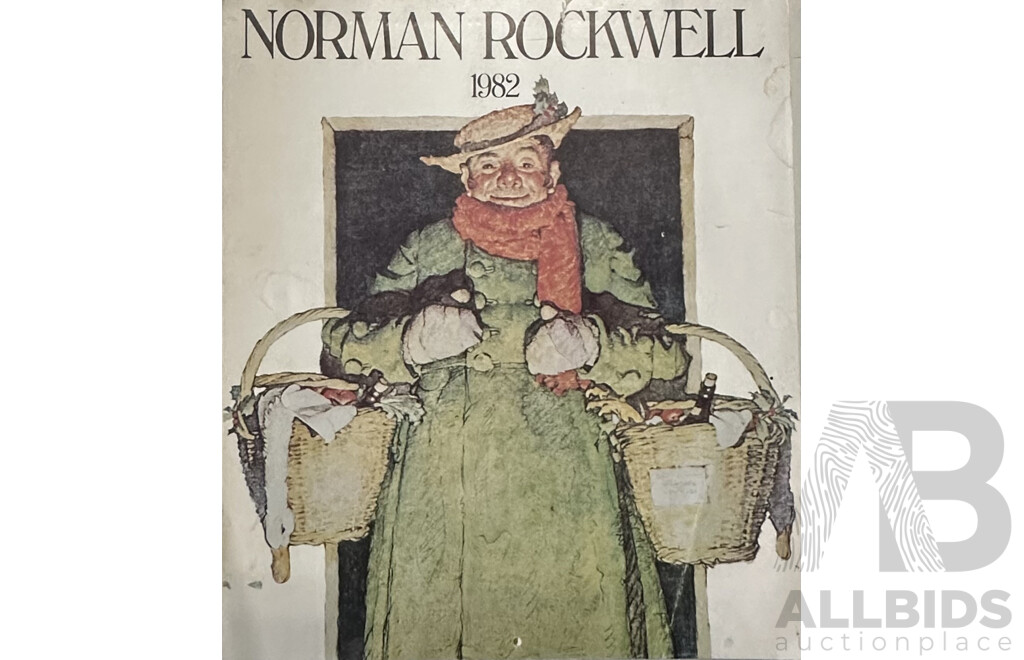 Norman Rockwell, (20th Century, American,1894-1978) Vintage Norman Rockwell Calendar Published 1982 (Just After Rockwell's Passing), 36 x 31 cm