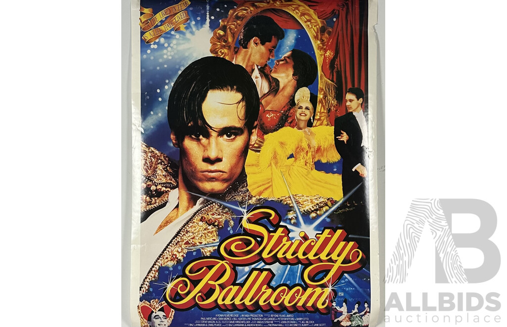 Collection of Eleven Vintage Posters Including Movie Posters - Strictly Ballroom and More, The Cure,  Advertisement From the Private Bin Circa Early 1990s! and More, 153 x 104 cm (largest)