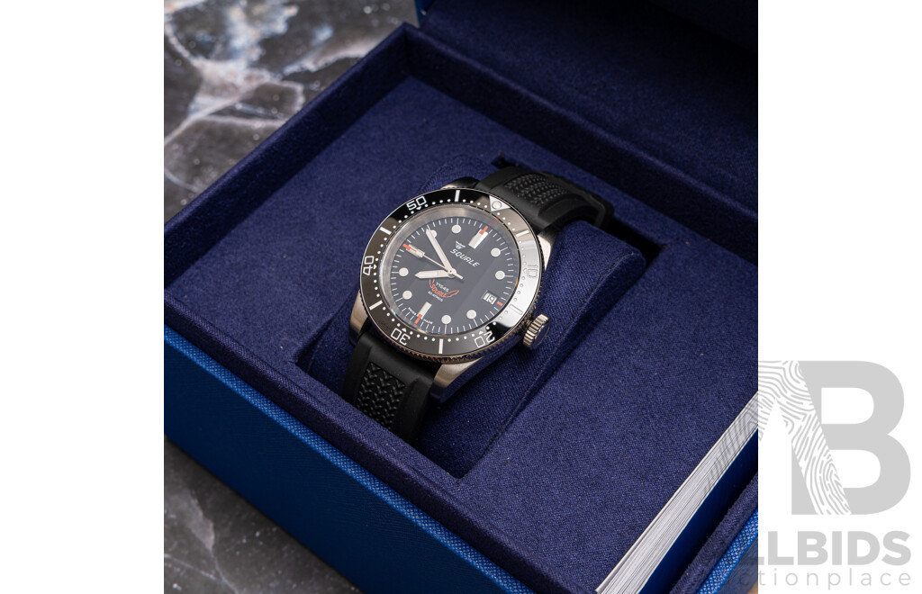 Squale 40mm Professional Diver Black, Model 1545BKBKC.HT