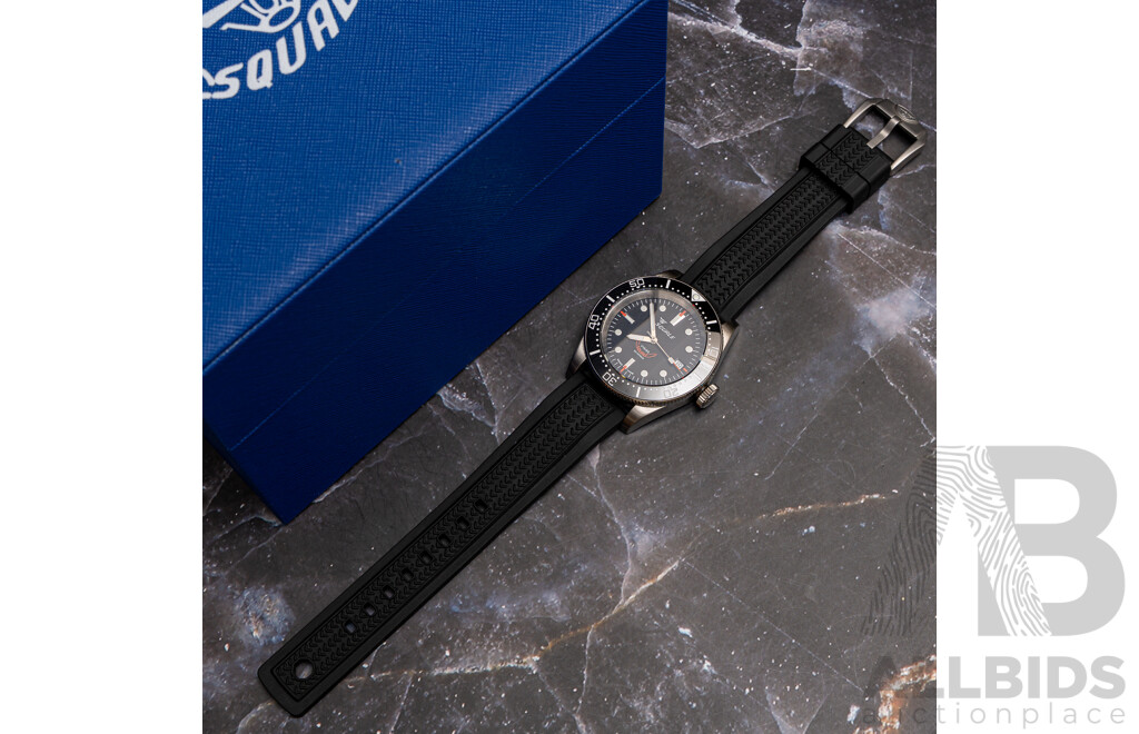 Squale 40mm Professional Diver Black, Model 1545BKBKC.HT