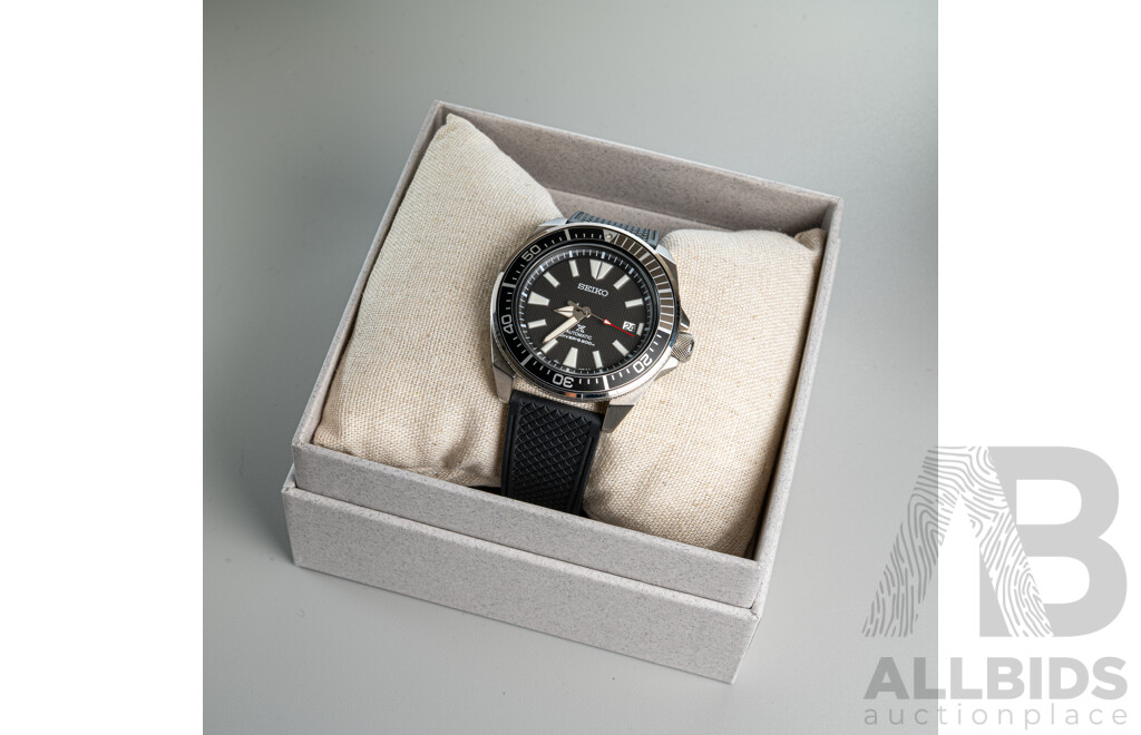 Seiko 43.8mm Prospex Samurai Divers Watch, Model SRPF03K