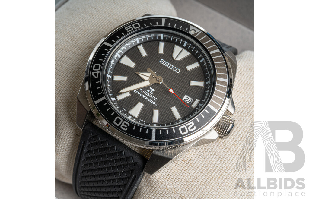 Seiko 43.8mm Prospex Samurai Divers Watch, Model SRPF03K