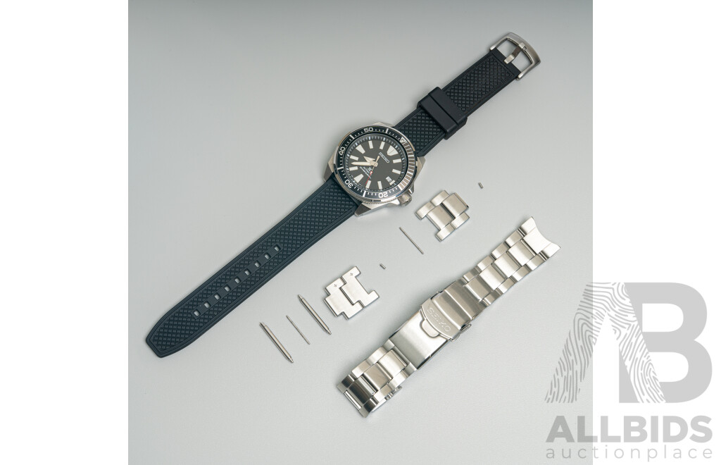 Seiko 43.8mm Prospex Samurai Divers Watch, Model SRPF03K