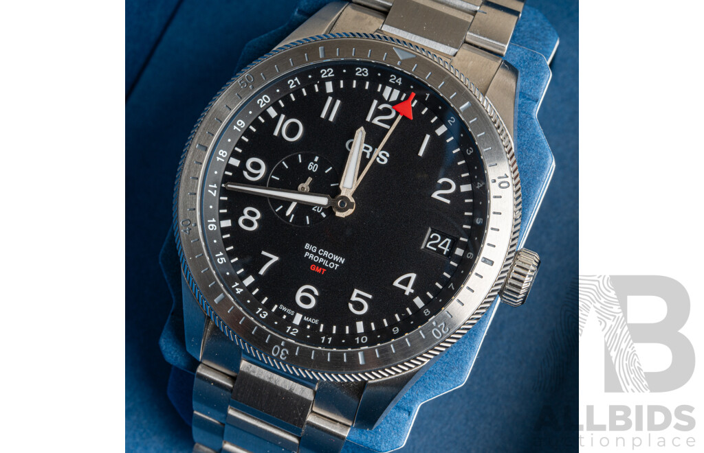 Oris 44mm ProPilot Big Crown GMT, Model 01 748 7756 4064-07 8 22 08