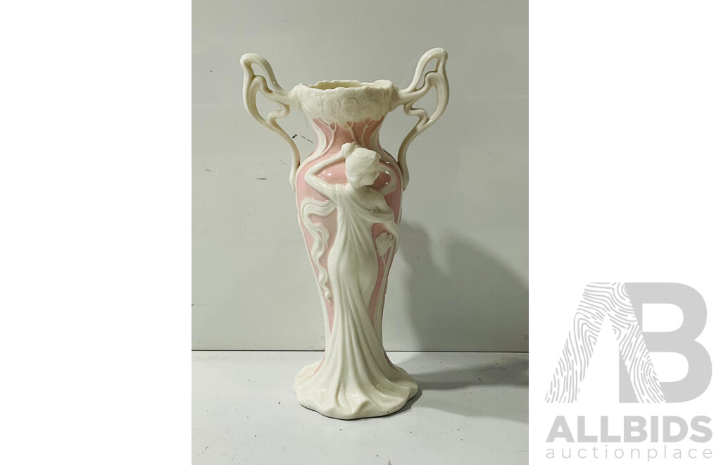 Art Nouveau Style Ceramic Vase by Somerton Green
