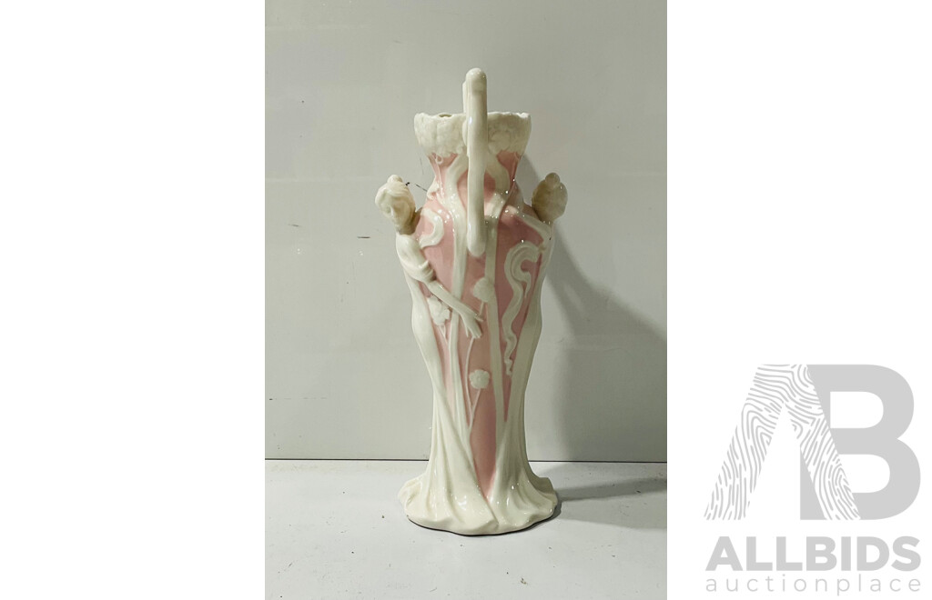 Art Nouveau Style Ceramic Vase by Somerton Green