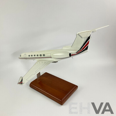 Three Large Display Model Aircraft Including Air America B-146, RAAF Cargo Plane and Twin Engine Lear Jet