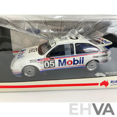 Vintage Diecast Biante Classics Ford Sierra, 1989 Bathurst, Peter Brock Collection with COA Signed by Peter Brock- 1:18 Scale