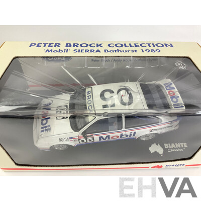 Vintage Diecast Biante Classics Ford Sierra, 1989 Bathurst, Peter Brock Collection with COA Signed by Peter Brock- 1:18 Scale
