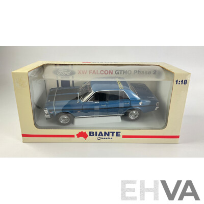 Vintage Diecast Biante Classics Ford XW Falcon GTHO Phase 2 with COA - 1:18 Scale