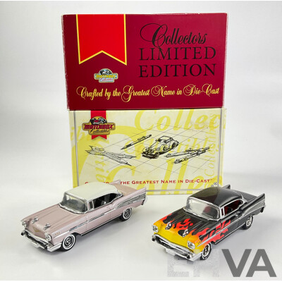 Two Matchbox Collectables 1957 Chevolets, Hot Rod and Bel Air