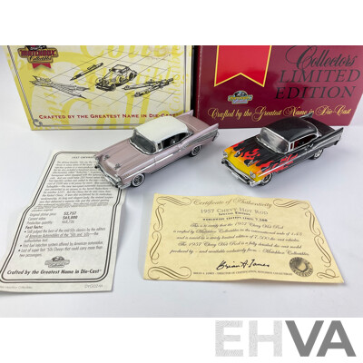 Two Matchbox Collectables 1957 Chevolets, Hot Rod and Bel Air