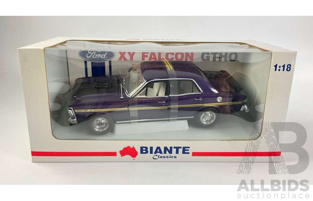 Vintage Diecast Biante Classics, Ford XY GTHO with COA - 1:18 Scale