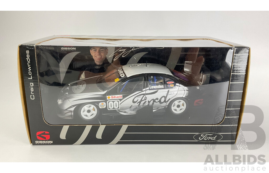 Biante Diecast Ford Falcon AU, Gibson Motorsport, Craig Lowndes with COA - 1:18 Scale