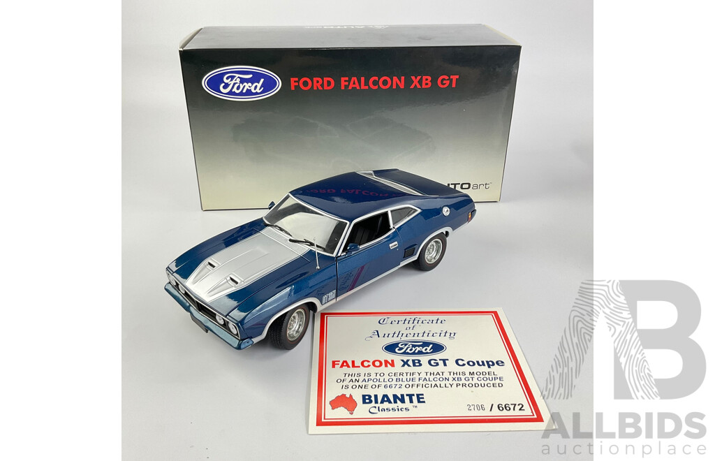 Biante Diecast Ford Falcon XB GT Coupe - 1:18 Scale