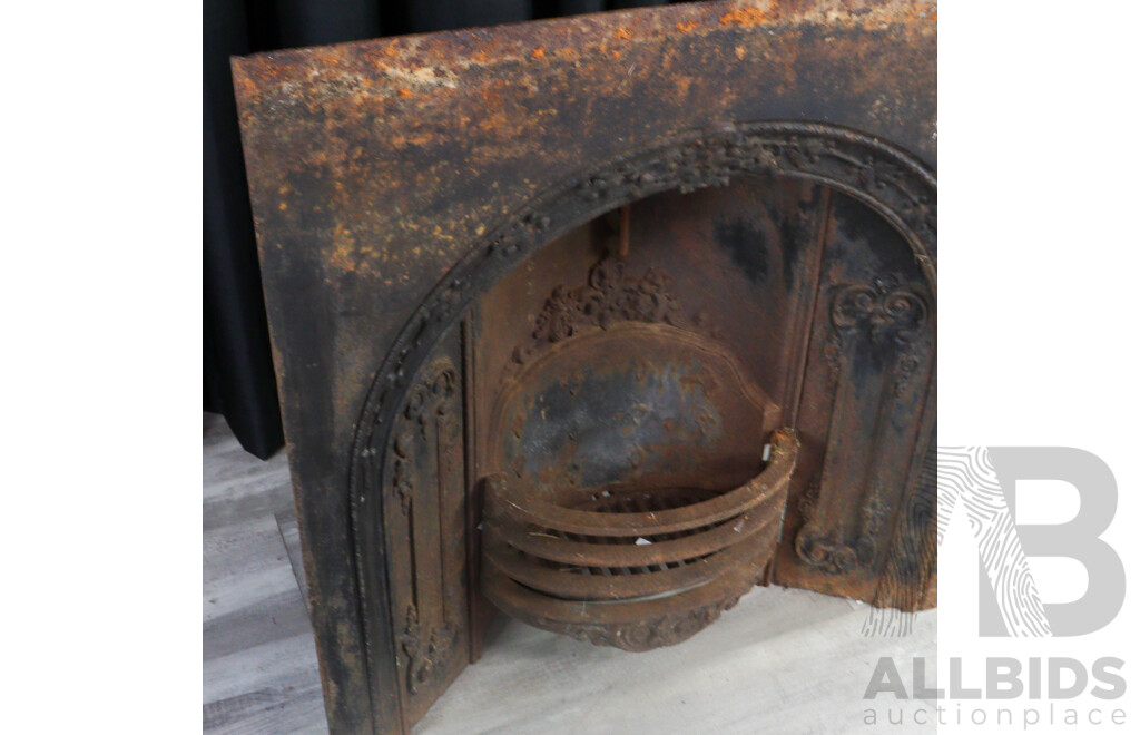 Victorian Cast Iron Fire Place Insert