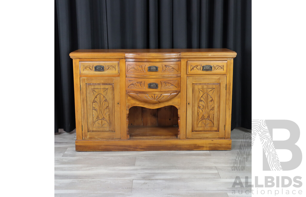 Edwardian Timber Sideboard