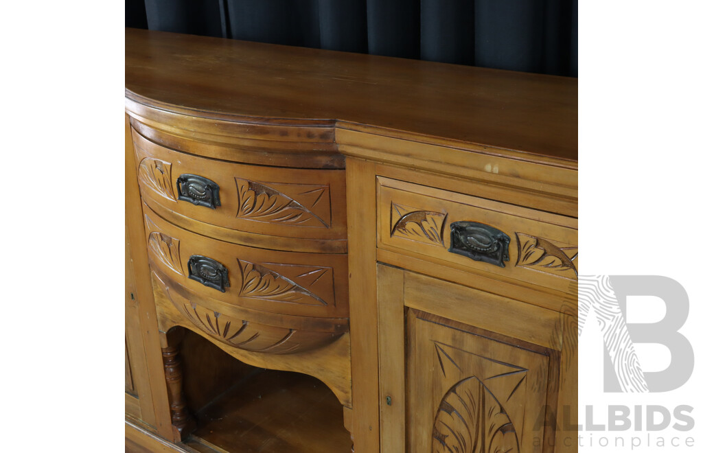 Edwardian Timber Sideboard