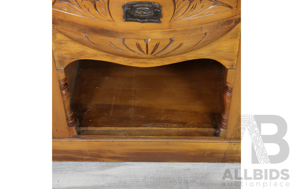 Edwardian Timber Sideboard