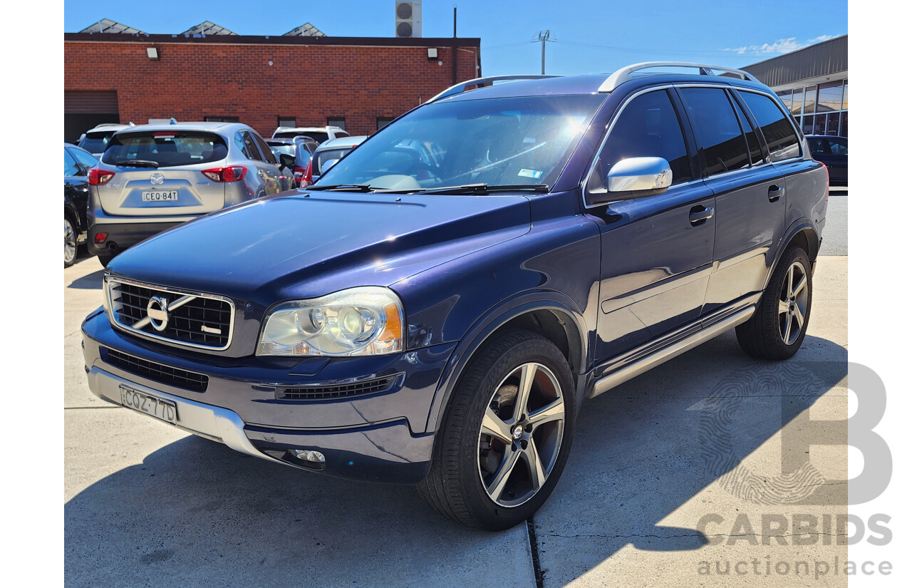 2/2014 Volvo Xc90 D5 R-Design MY14 4d Wagon Blue 2.4L