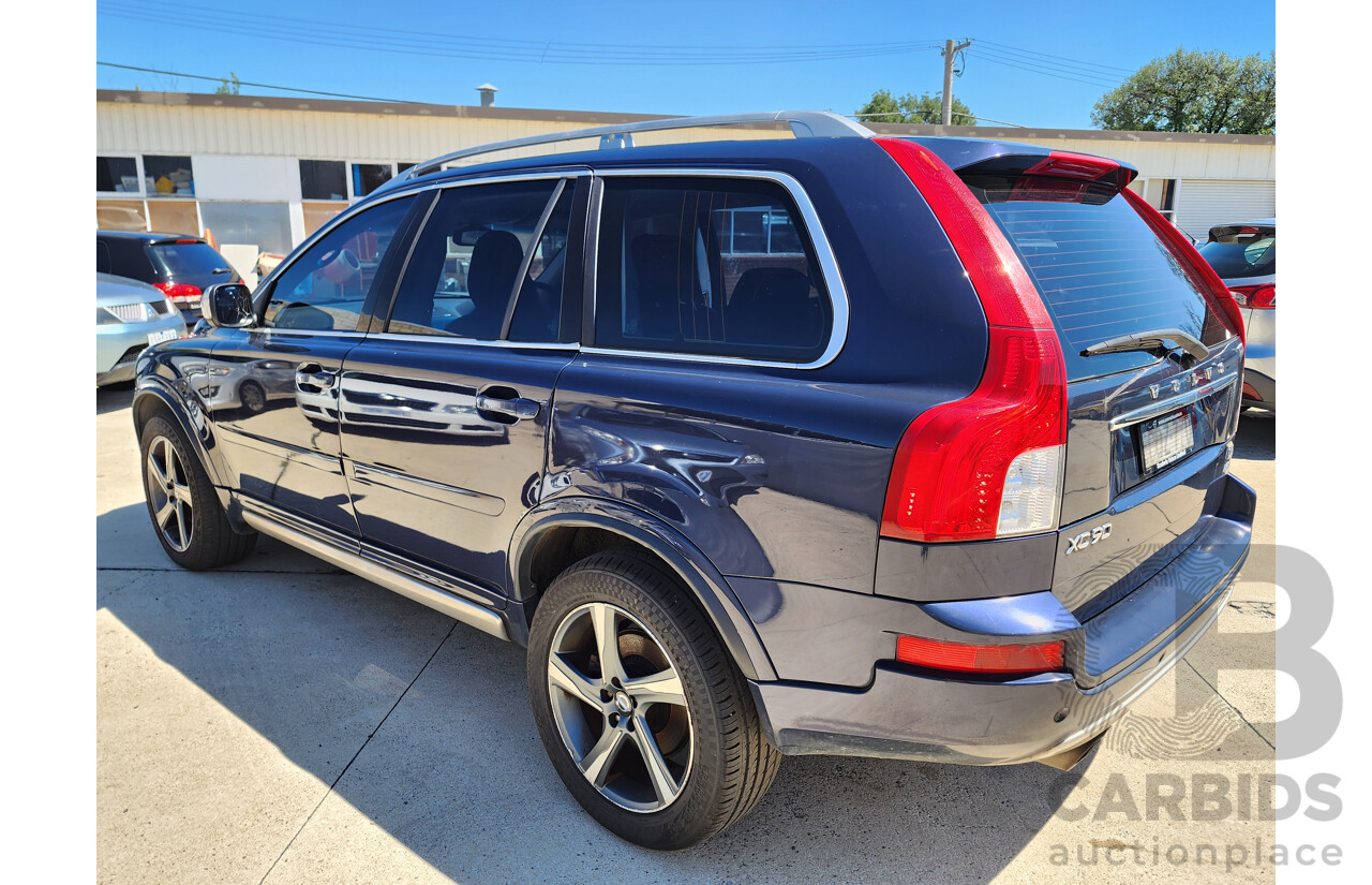 2/2014 Volvo Xc90 D5 R-Design MY14 4d Wagon Blue 2.4L