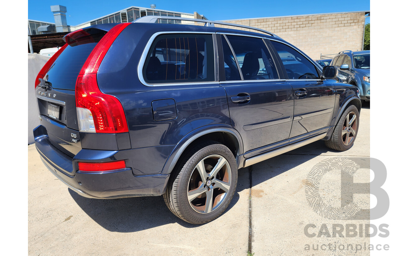 2/2014 Volvo Xc90 D5 R-Design MY14 4d Wagon Blue 2.4L