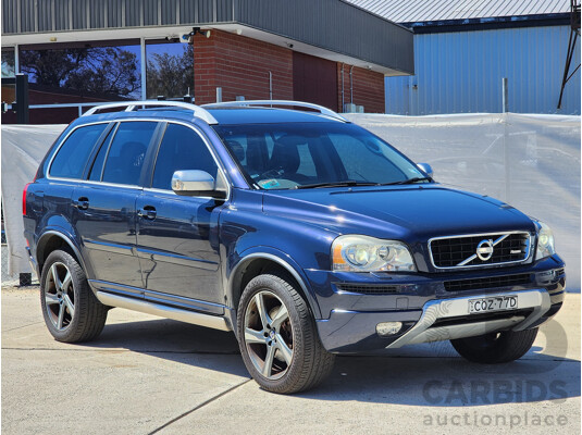 2/2014 Volvo Xc90 D5 R-Design MY14 4d Wagon Blue 2.4L