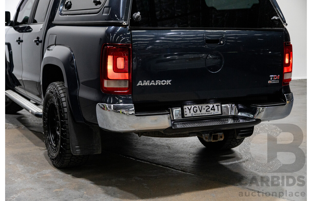 12/2016 Volkswagen Amarok V6 TDI 550 HIGHLINE (4x4) 2H MY17 Dual Cab Utility Starlight Blue Metallic Turbo Diesel 3.0L