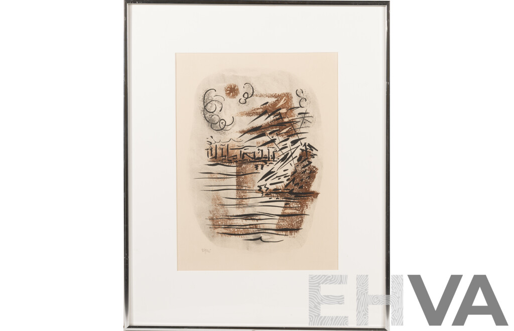 André Masson, (20th Century, French, 1896-1987), From the Series Les Conquerants I, Etching on Du Marais Paper, Hand Editioned 87 of 165, 51.5 X 41 Cm (frame)
