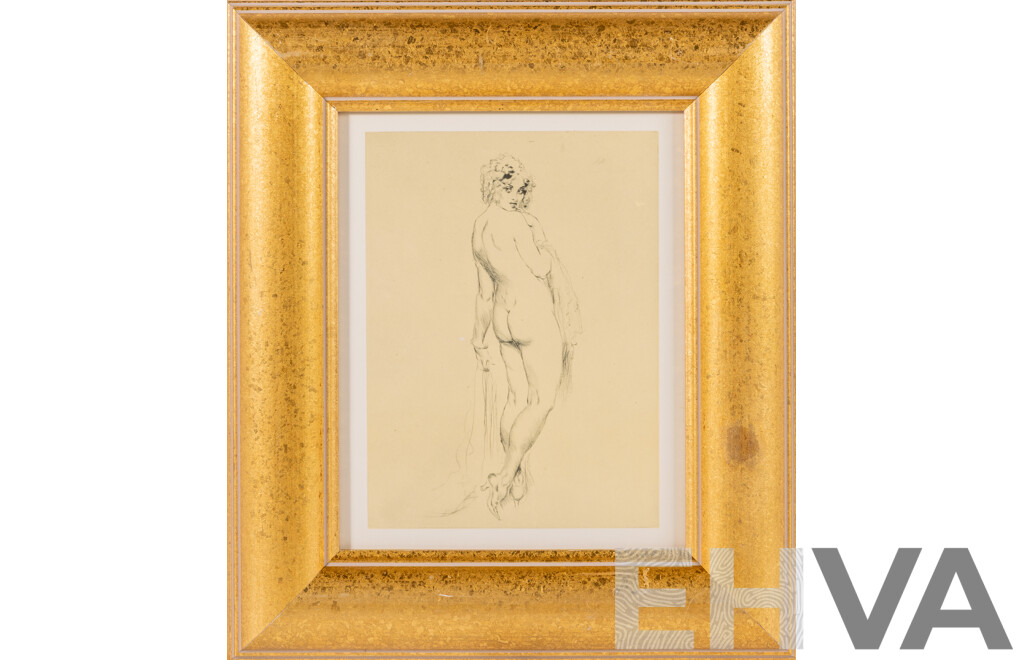 Norman Lindsay, (Late 19th/20th Centuries, Australian, 1879-1969), Yes No, Book Plate After the Original Etching, 37 x 32 cm (frame)